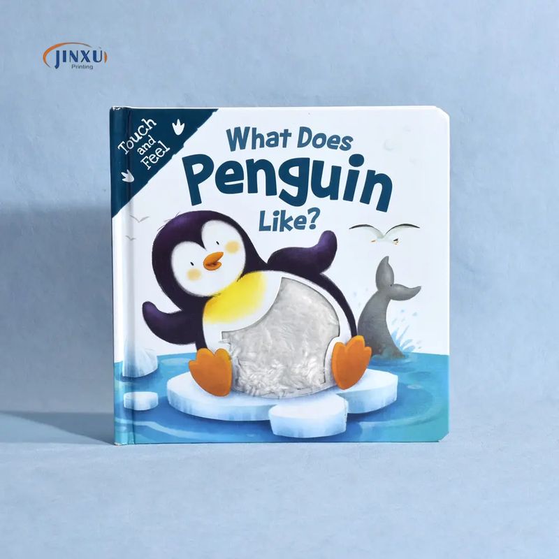 Touch and Feel Cardboard Book Custom Children Board Story Book Printing