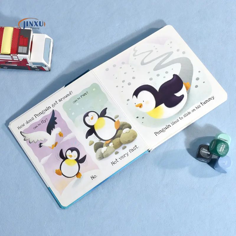 Touch and Feel Cardboard Book Custom Children Board Story Book Printing