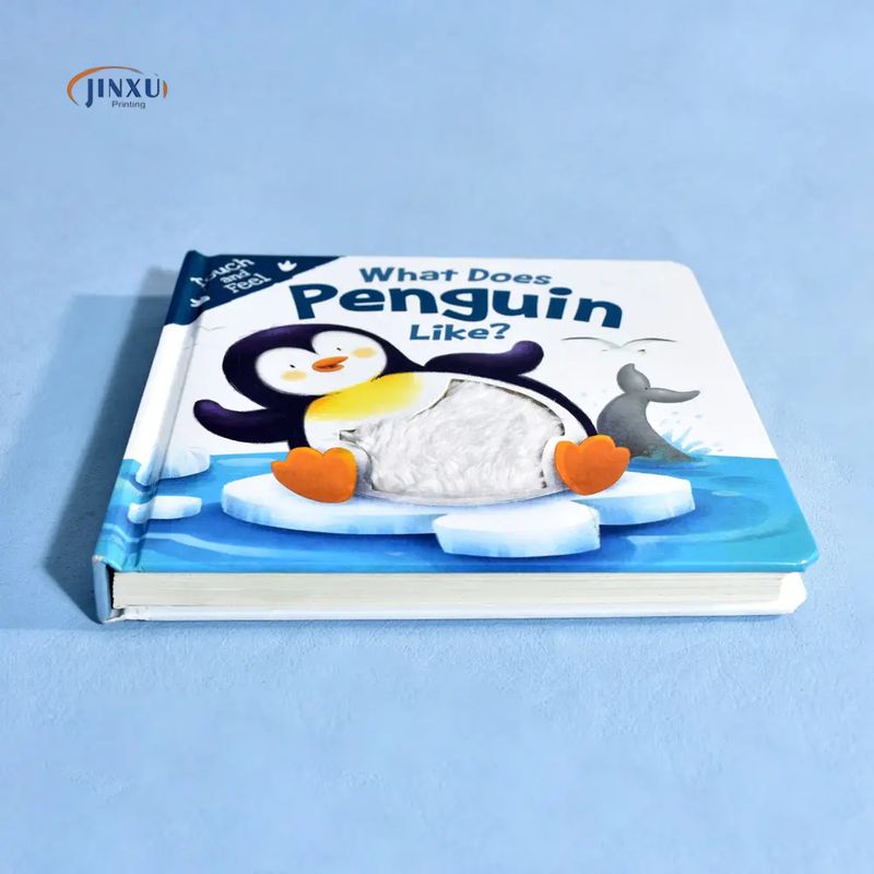Touch and Feel Cardboard Book Custom Children Board Story Book Printing