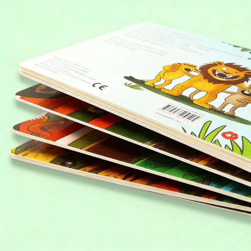 Custom Board Cardboard Books Printing Services for Children Babies