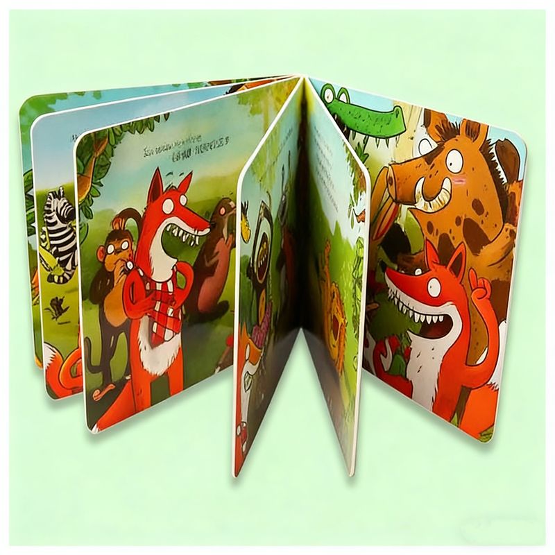 Custom Board Cardboard Books Printing Services for Children Babies