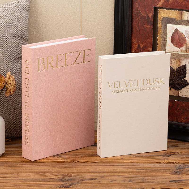 Custom Modern-Style Linen Hardcover Decorative Books
