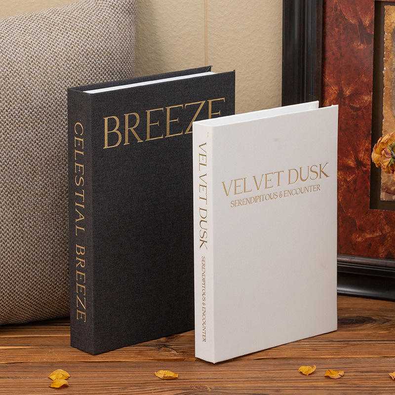 Custom Modern-Style Linen Hardcover Decorative Books