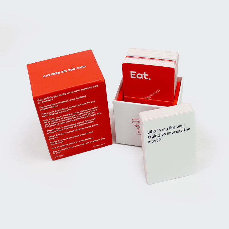 Custom Romantic Couple Conversation Cards Printing with Cases
