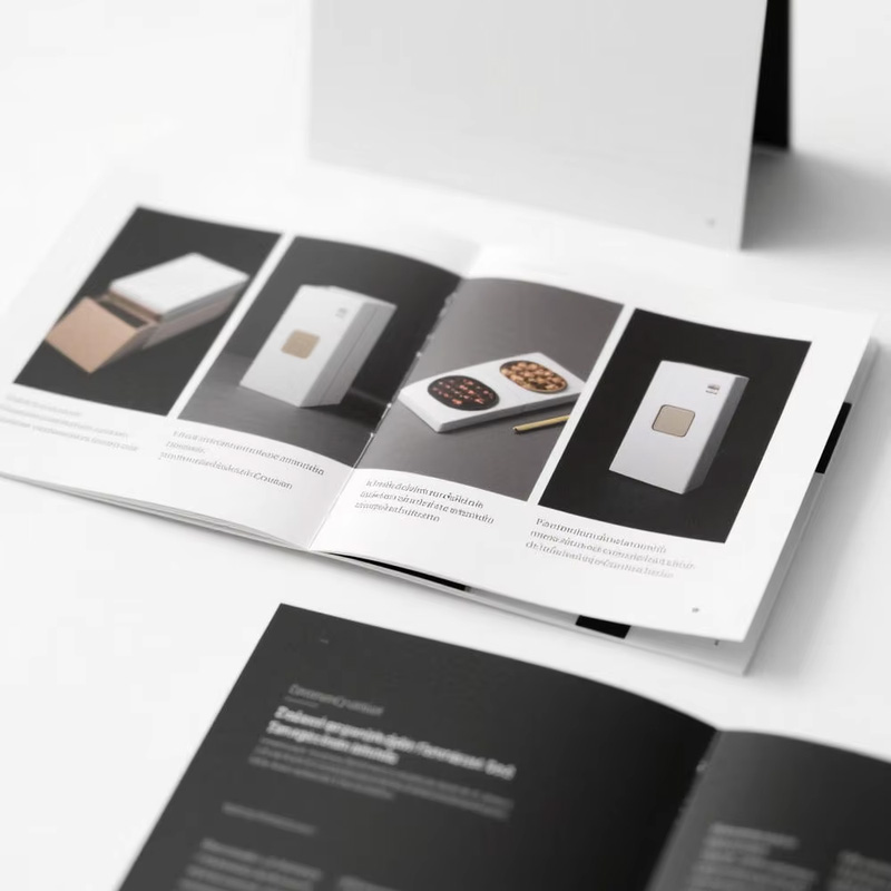Offset printed coated paper magazine