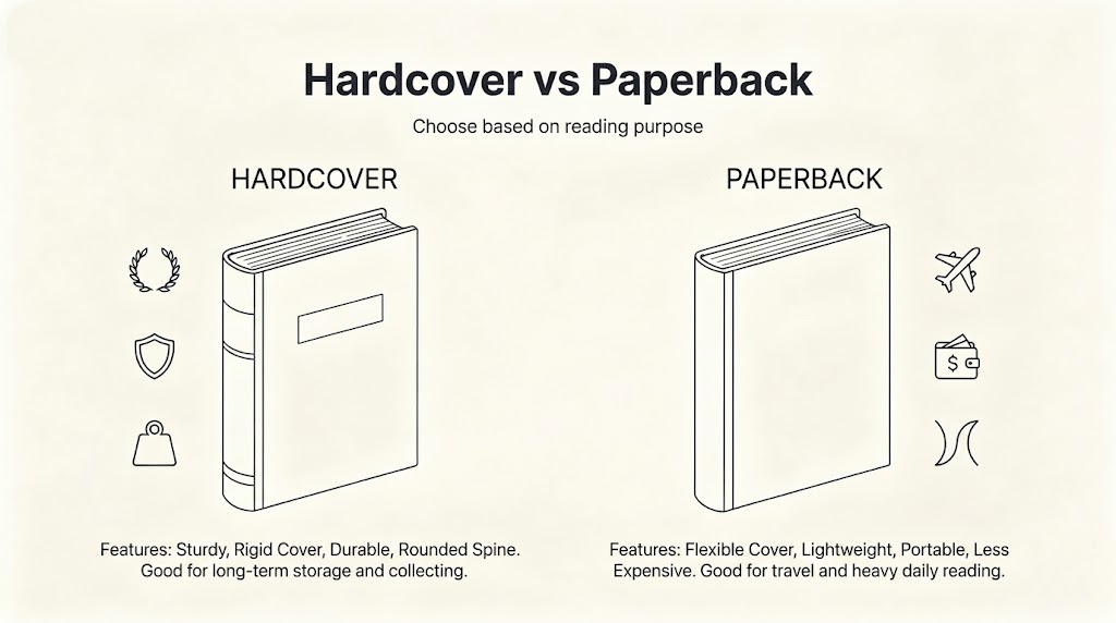 Hardcover vs. Paperback: Distinct Choices for Readers