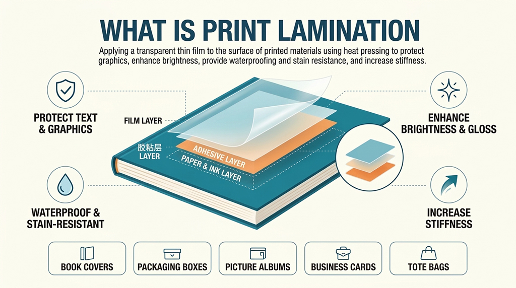 Lamination processing methods for printed materials