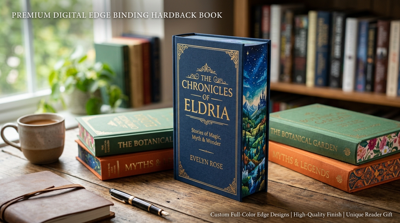 How to Achieve a Perfect Digitally Sprayed Edge Effect on Hardcover Books